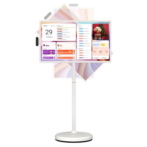 ApoloSign 32 inch FHD Smart Portable TV Gen2, 16G +128G Storage, Android 15 OS, 15000mAh, Rolling TV on Wheels with Rotatable Touch Screen, Built-in Battery, Full Swivel Rotation, Voice Remote | Amazon (US)