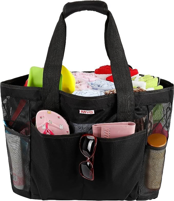 Mesh Beach Bag -Extra Large Beach Tote Bag - Grocery & Picnic Tote Travel Bags | Amazon (US)