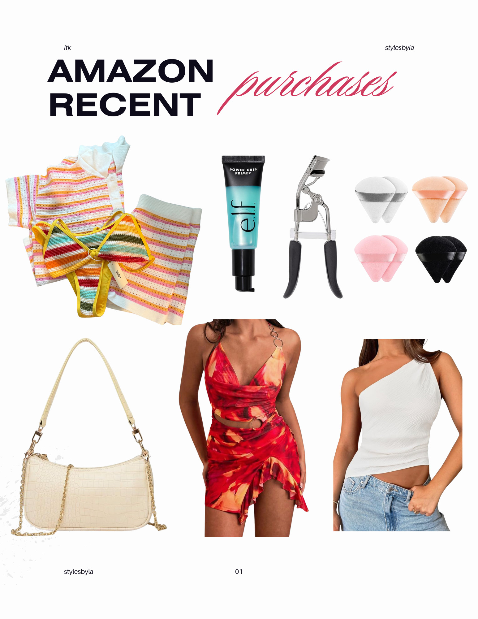 Here’s a catchy and engaging LTK caption tailored for your Amazon purchases in makeup, vacation clothes, tops, purses, and affordable fashion:

---

**Just Scored Some Major Amazon Finds! 😍✨**  

From makeup must-haves 💄 to the *cutest* vacation outfits 🌴👗, these Amazon pieces are a total game-changer! Whether you're looking for the perfect summer tops, stylish purses, or affordable fashion to refresh your wardrobe, I’ve got you covered! 🙌🏼

Here are my top picks:
- **Makeup faves** for a flawless glow ✨
- **Vacation clothes** that are giving major beach vibes 🏖️
- **Tops** that are perfect for every occasion 🌟
- **Chic purses** to complete any outfit 👜

Everything is SO affordable without compromising on quality! 😍 Click the link to shop my finds and treat yourself to these steals before they’re gone! 🔥 

#AmazonFinds #LTKstyle #AffordableFashion #VacationStyle #AmazonMakeup #LTKbeauty #AmazonTops #PurseGoals #AffordableLuxury #FashionDeals #ShopWithMe

 

 #LTKFindsUnder50 #LTKStyleTip #LTKTravel