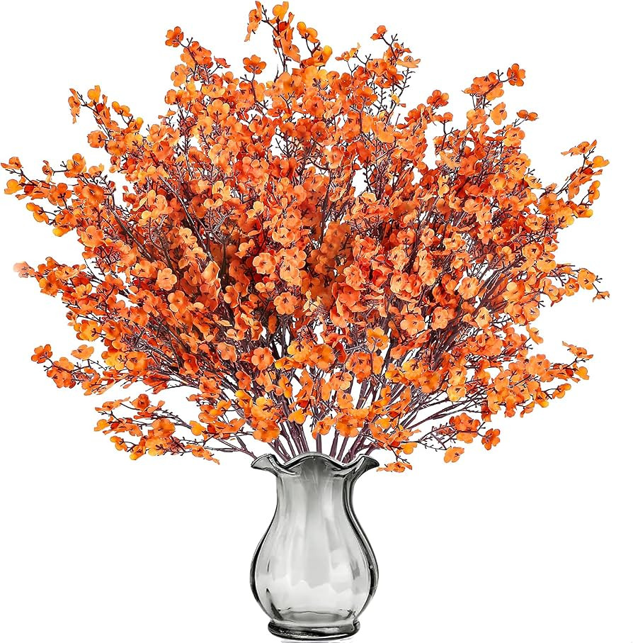 Sggvecsy 15 Pcs Babys Breath Artificial Flowers Gypsophila Bouquets Bulk Real Touch Fake Silk Flo... | Amazon (US)