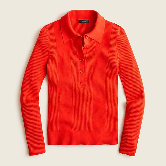 Collared silk-blend sweater | J.Crew US