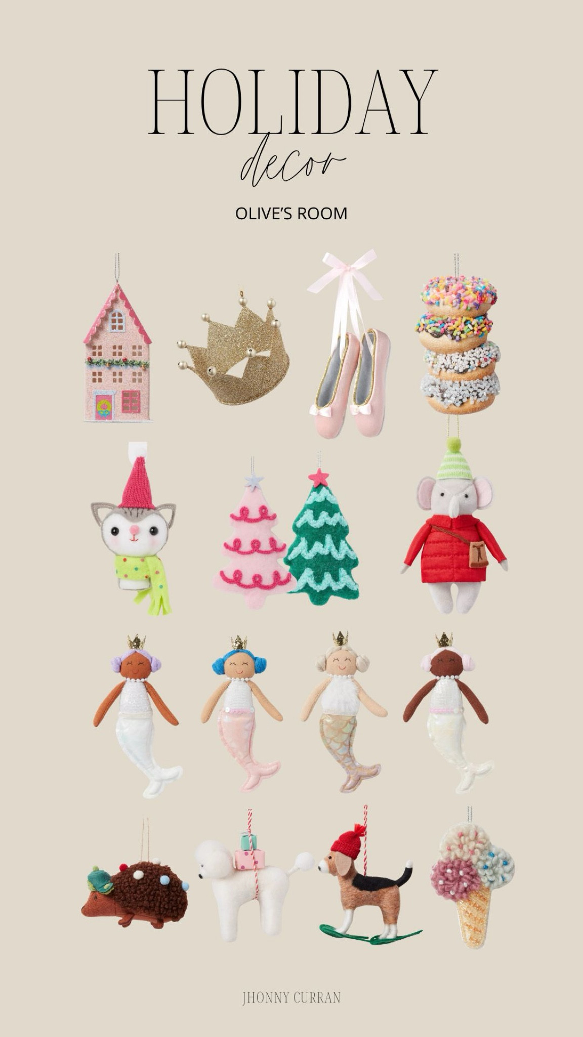 Loving these cute ornaments for Olive’s Christmas tree! Christmas, Christmas decor, holiday decor, Christmas tree.

#LTKKids #LTKHome #LTKHoliday