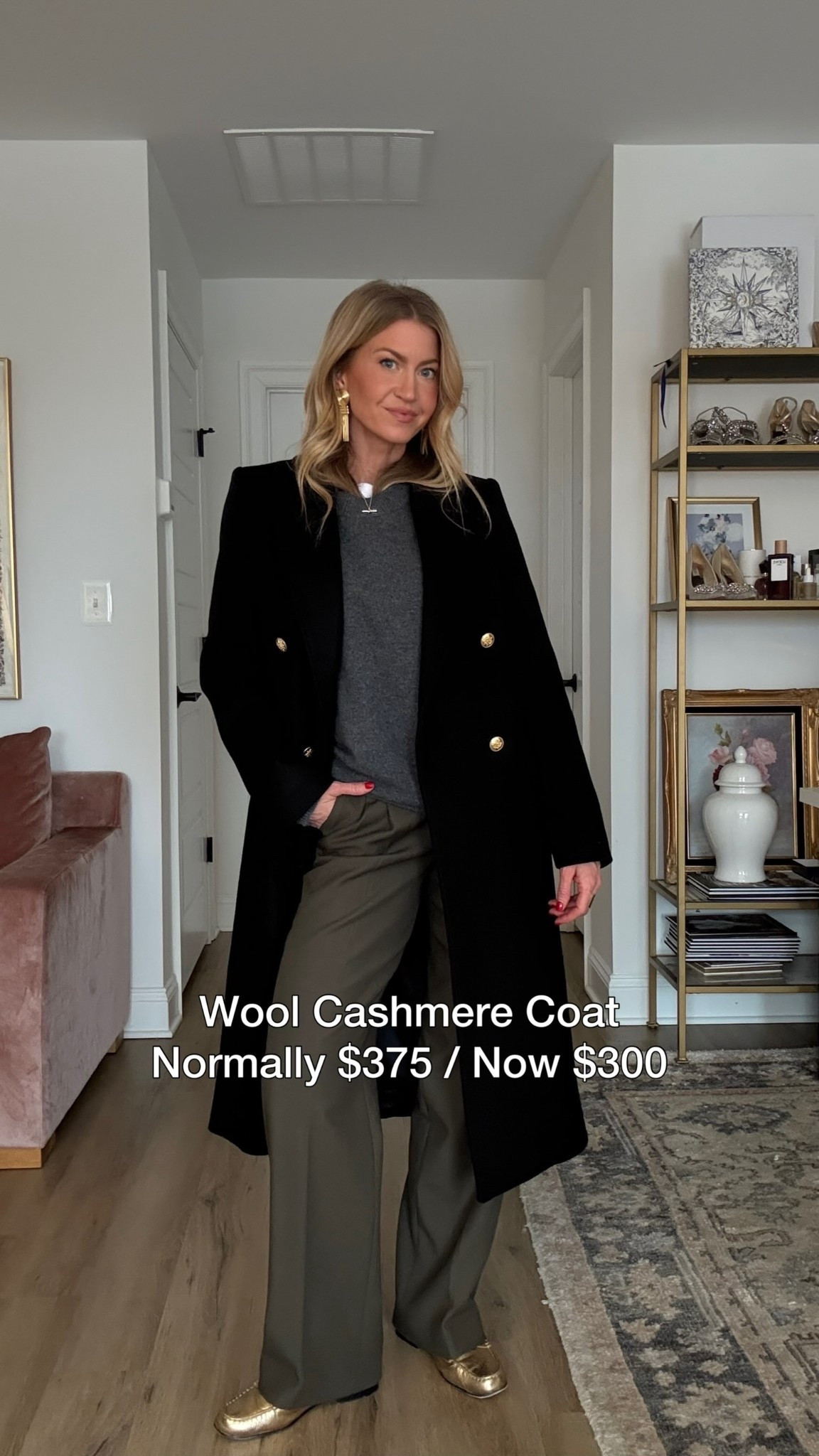 One of my favorite costs is currently on sale! 
Coat: runs TTS, wearing size small. 
Sweater: runs slightly big, wearing size small. 
Pants: run TTS. 

#LTKdayinmylife #LTKgrwm #LTKootd