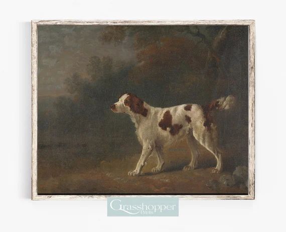 Antique Dog Print, Vintage Animal Painting, PRINTABLE Wall Art, Digital DOWNLOAD | Etsy (US)