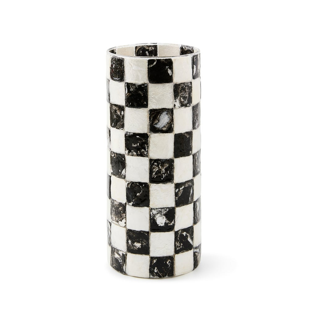 Courtly Check Capiz Vase | MacKenzie-Childs