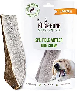 Buck Bone Organics Dog Chews, Elk Antlers for Dogs, Long Lasting Dog Bones for Aggressive Chewers... | Amazon (US)