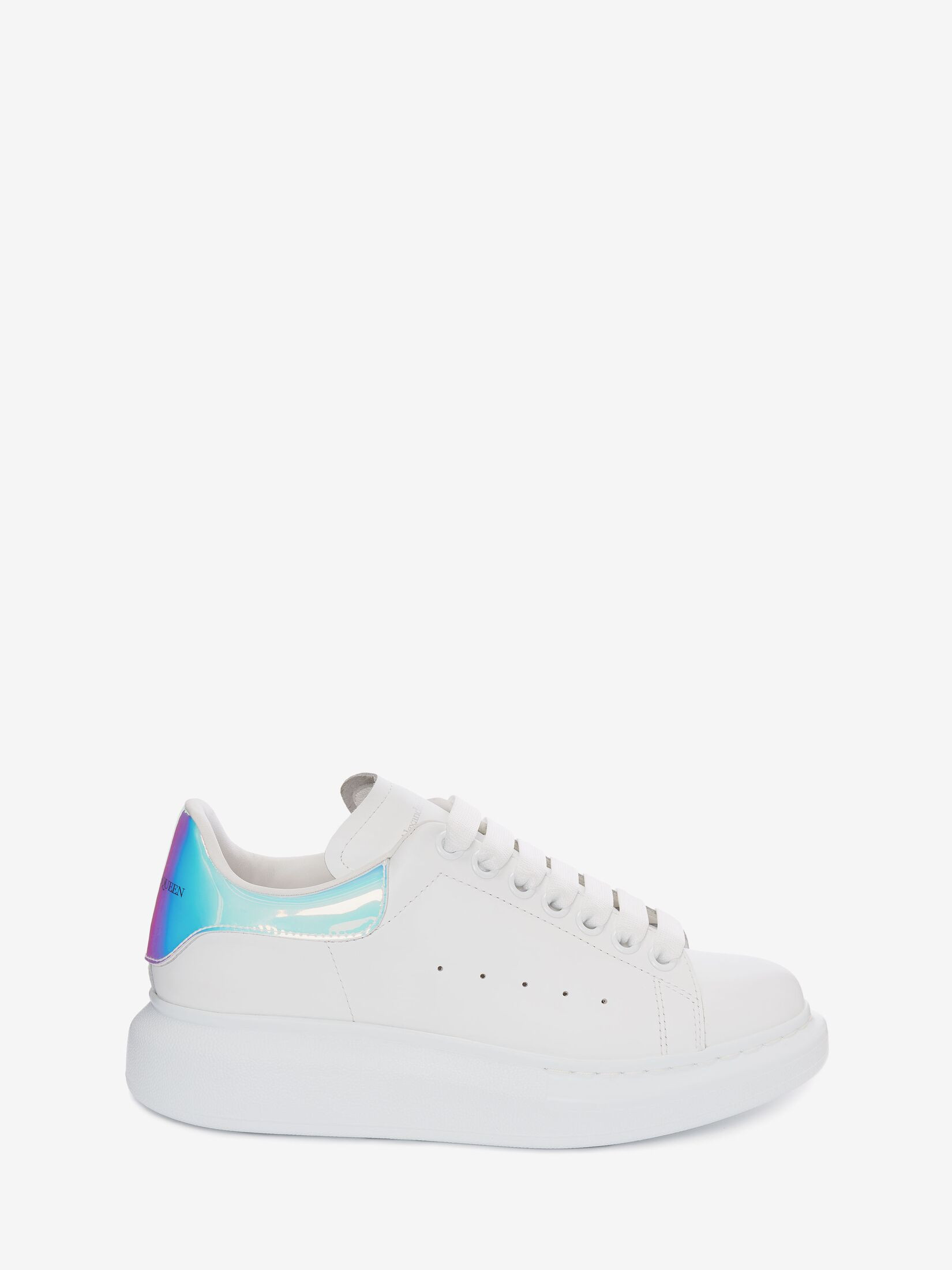 Women's Oversized Sneaker in White/shock Pink | Alexander McQueen
