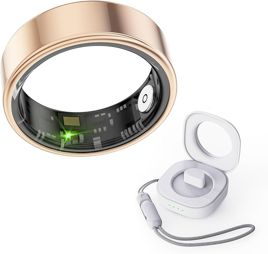 Smart Ring for Men & Women, Smart Ring Health Tracker, Blood Oxygen & Heart Rate Monitor Sleep Ri... | Amazon (US)