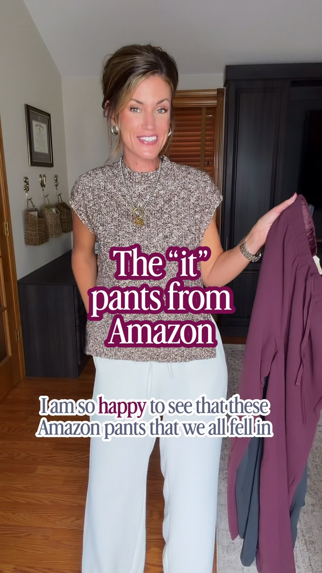The Amazon “it” pants just got better. Now available in new colors and different length options. 
Wearing small in all tops and medium regular length in pants.

#LTKSeasonal #LTKOver40