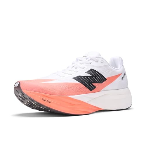 New Balance Women's FuelCell SuperComp Elite V5 Running Shoe, Urgent Red/White/Black, 8 W | Amazon (US)