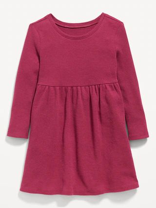 Fit &amp; Flare Thermal-Knit Dress for Toddler Girls | Old Navy (US)