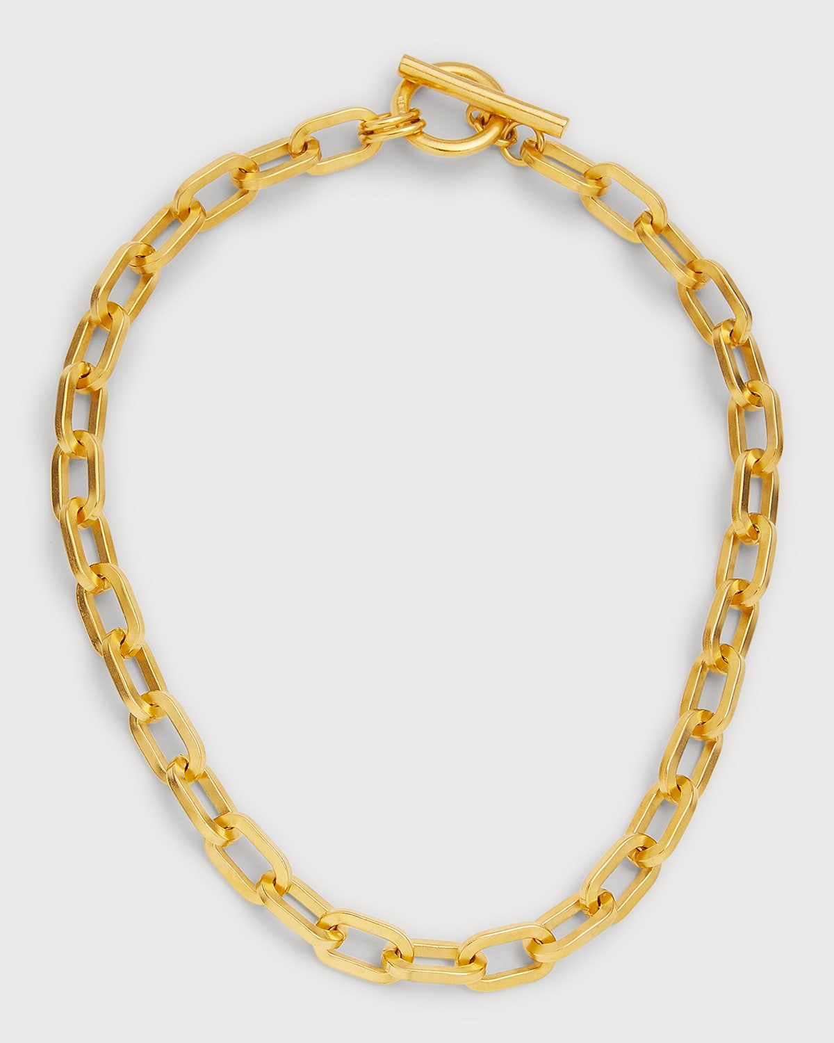 24k Gold Electroplate Oval Link Chain Necklace | Neiman Marcus