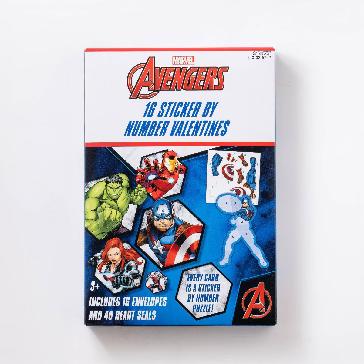 Paper Magic Marvel 16ct Avengers Sticker Activity Valentine's Day Exchange Cards | Target