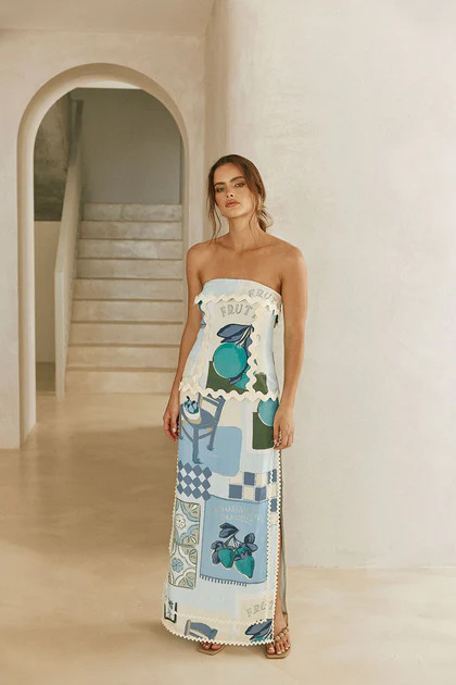 Miriana Dress - Villagio Blue | SABO SKIRT (Global)