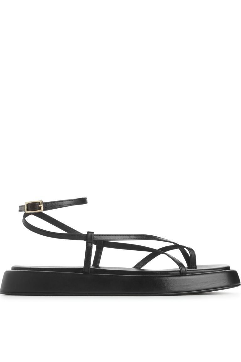 Leather Strap Sandals | H&M (UK, MY, IN, SG, PH, TW, HK)