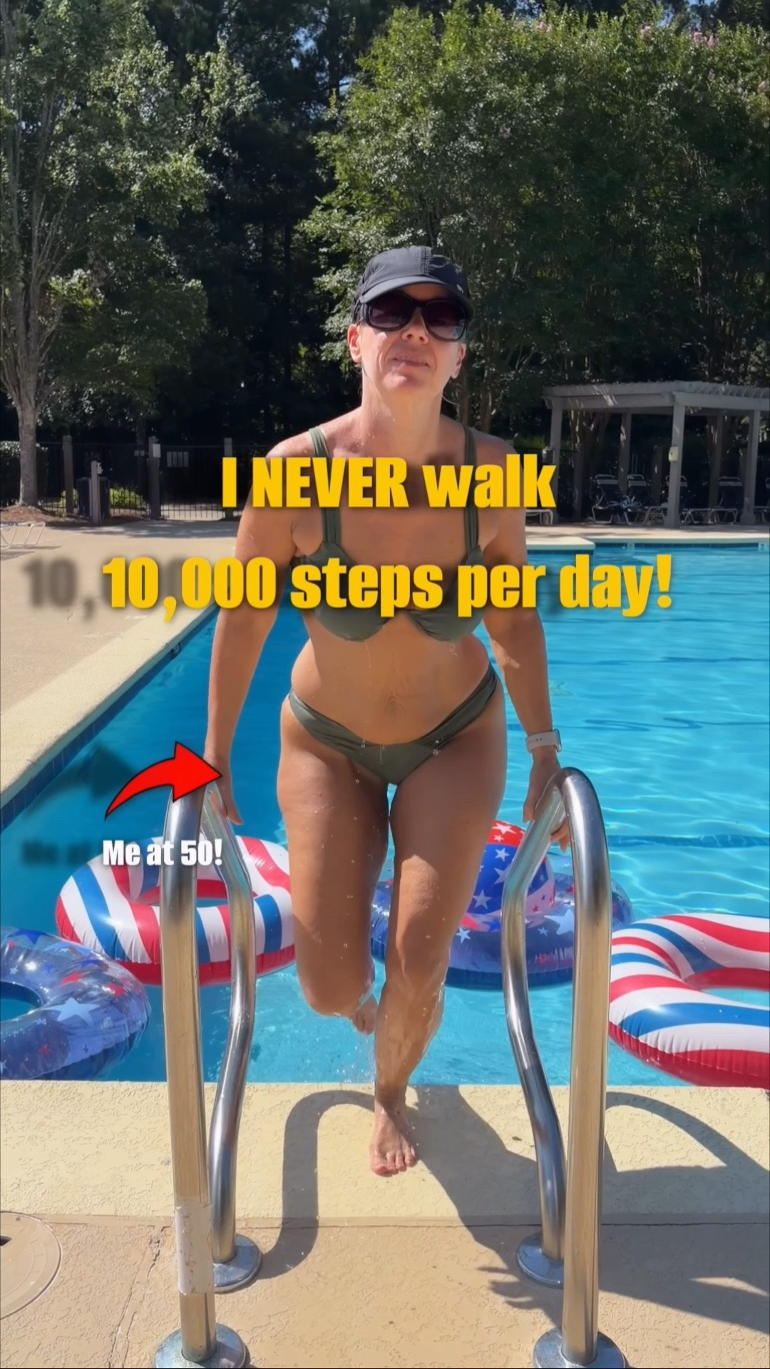 ❌I NEVER walk 10,000 steps per day! Look, if 10,000 steps feel like the motivation you need and it’s working for you, by all means keep doing it! I’m just telling you that I personally don’t do it and yet I’m fitter, stronger and healthier than I was in my 30s! There is not just one right way. Everyone should do whatever feels right for them! 

Here’s what I do instead!
✅ 3x/week I go to Bodypump by Les Mills (a barbell workout that trains chest, back, biceps, triceps, shoulders, and legs—using moves like squats, deadlifts, and presses. I love that class so much and highly recommend it! 
Check if it’s offered in your area: https://www.lesmills.com/us/find-a-class?tags=bodypump
✅After my class I use a couple machines for about 30 -40 minutes, specifically I do currently the following: 
1. Squats 75lbs/10x4 reps 
2. Glutes bridge machine 55lbs/10x4 
3. Leg rope extension 90 lbs/10x3
4. Leg press machine 55lbs/10x4
5. Hip adductor 230lbs/10x4
6. Hip abductor 210lbs/ 10x4

✅The other 4 days of the week I swim for 35-45 minutes at easy-moderate pace (breaststroke around 1000m). During winter I walk 2.6 miles (that’s maybe 6000-7000 steps but definitely not 10,000!)

So, usually I workout everyday- either I’m at the gym or pool (or walk) but I also might sometimes skip 1 day per week and have no workout at all if I’m not feeling it. Rest is important too and can be great for muscle recovery! Just sharing what works for me! You do you!!! 💪🏽 Follow @sissi_the_german for more tips!

#LTKfitnessgoals #LTKOver40 #LTKSwim