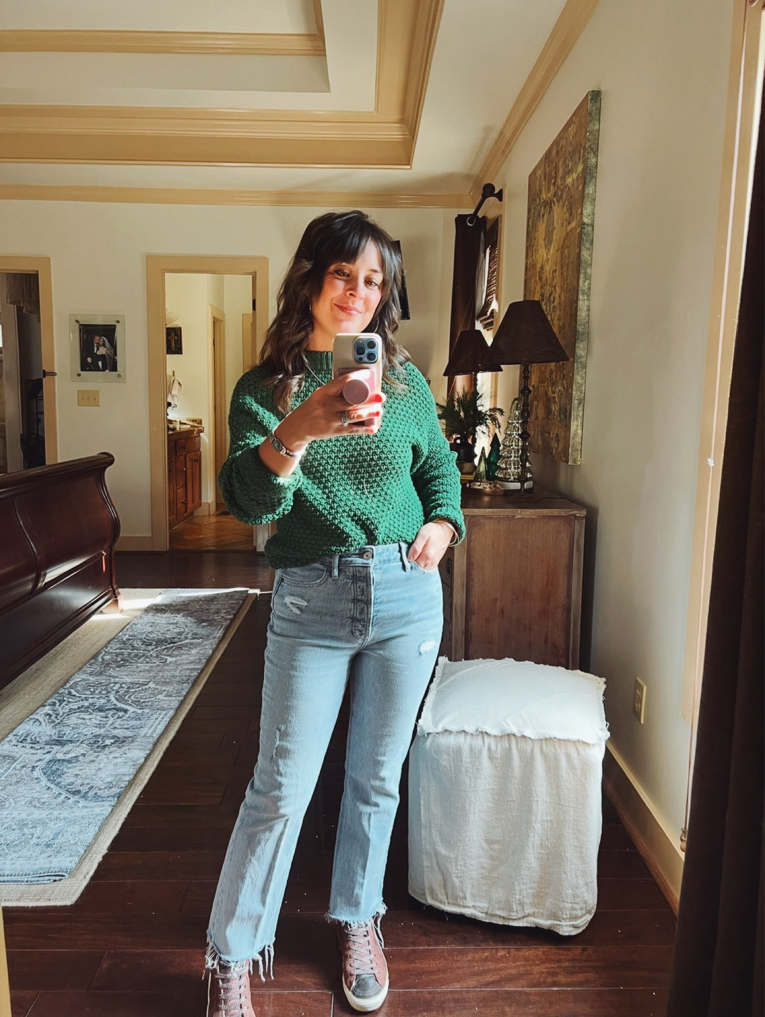 This sweater is such a staple in my closet to dress up or down in the winter🤍 

#momstyle #winteroutfitinspo #falloutfitinspo 

#LTKSeasonal #LTKWorkwear #LTKStyleTip