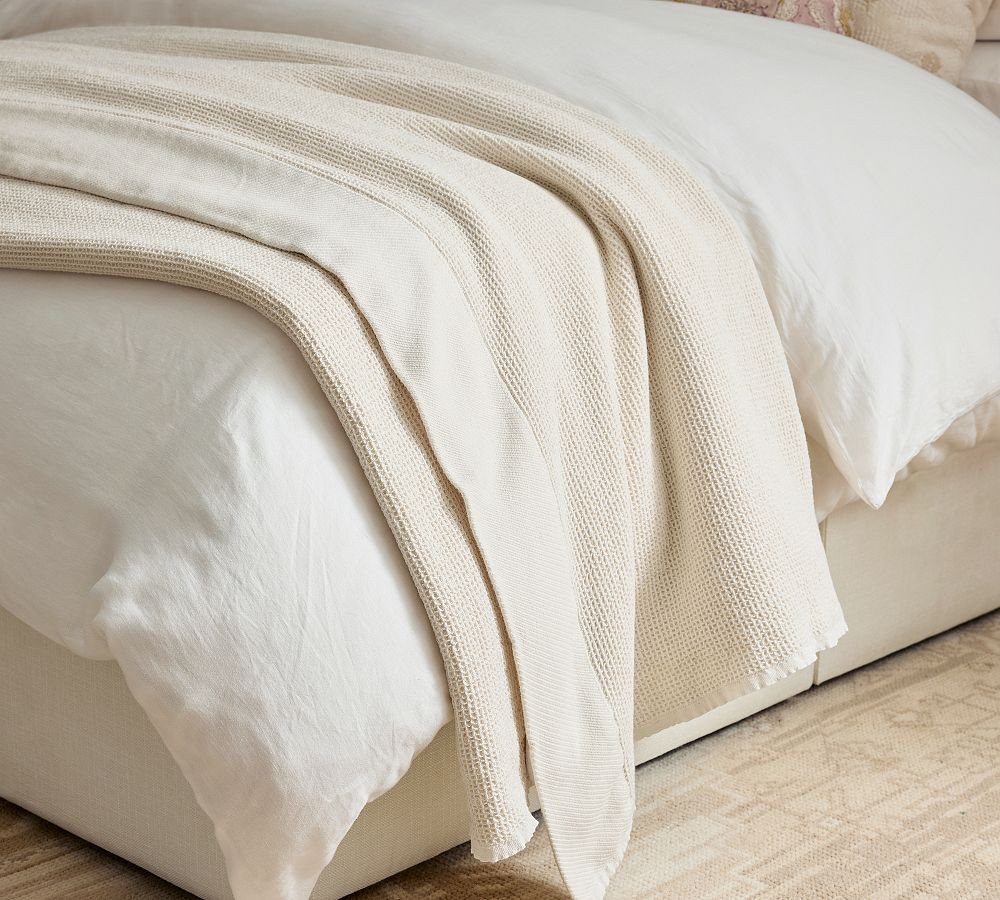 Soft Cotton Waffle Blanket | Pottery Barn (US)