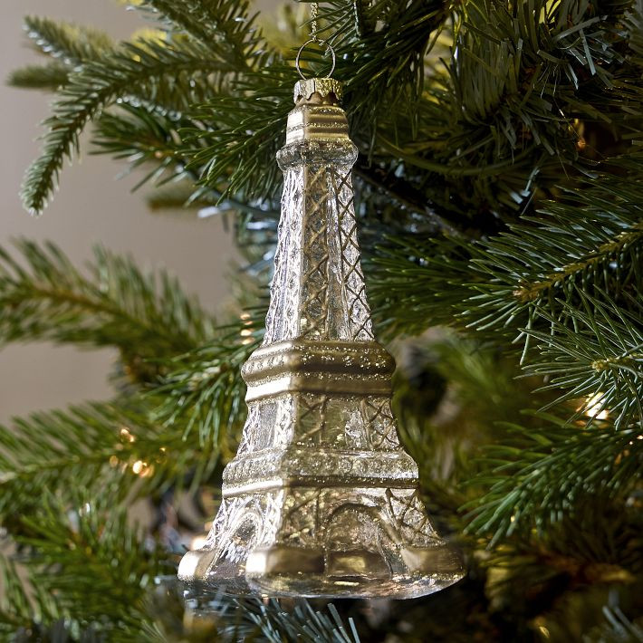 Glass Eiffel Tower Ornament | West Elm (US)
