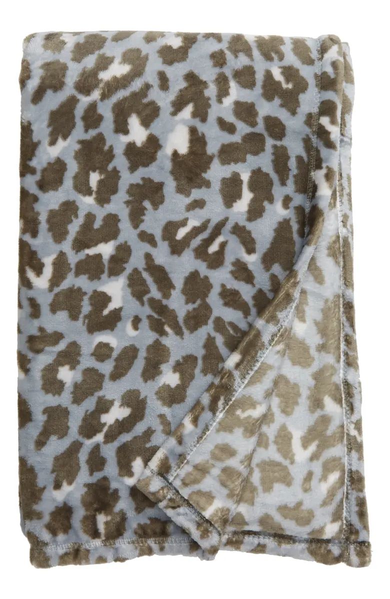 BP. Leopard Print Plush Throw Blanket | Nordstrom | Nordstrom