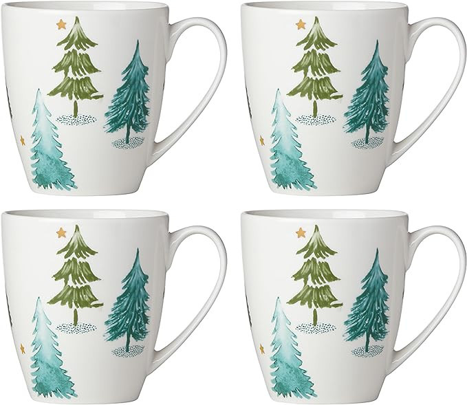 Lenox 880069 Balsam Lane 4-Piece Mug Set | Amazon (US)