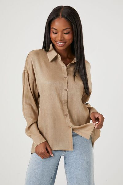 Glitter High-Low Shirt | Forever 21 | Forever 21 (US)