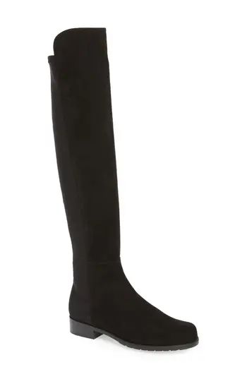 Women's Stuart Weitzman 5050 Over The Knee Leather Boot, Size 5 M - Black | Nordstrom