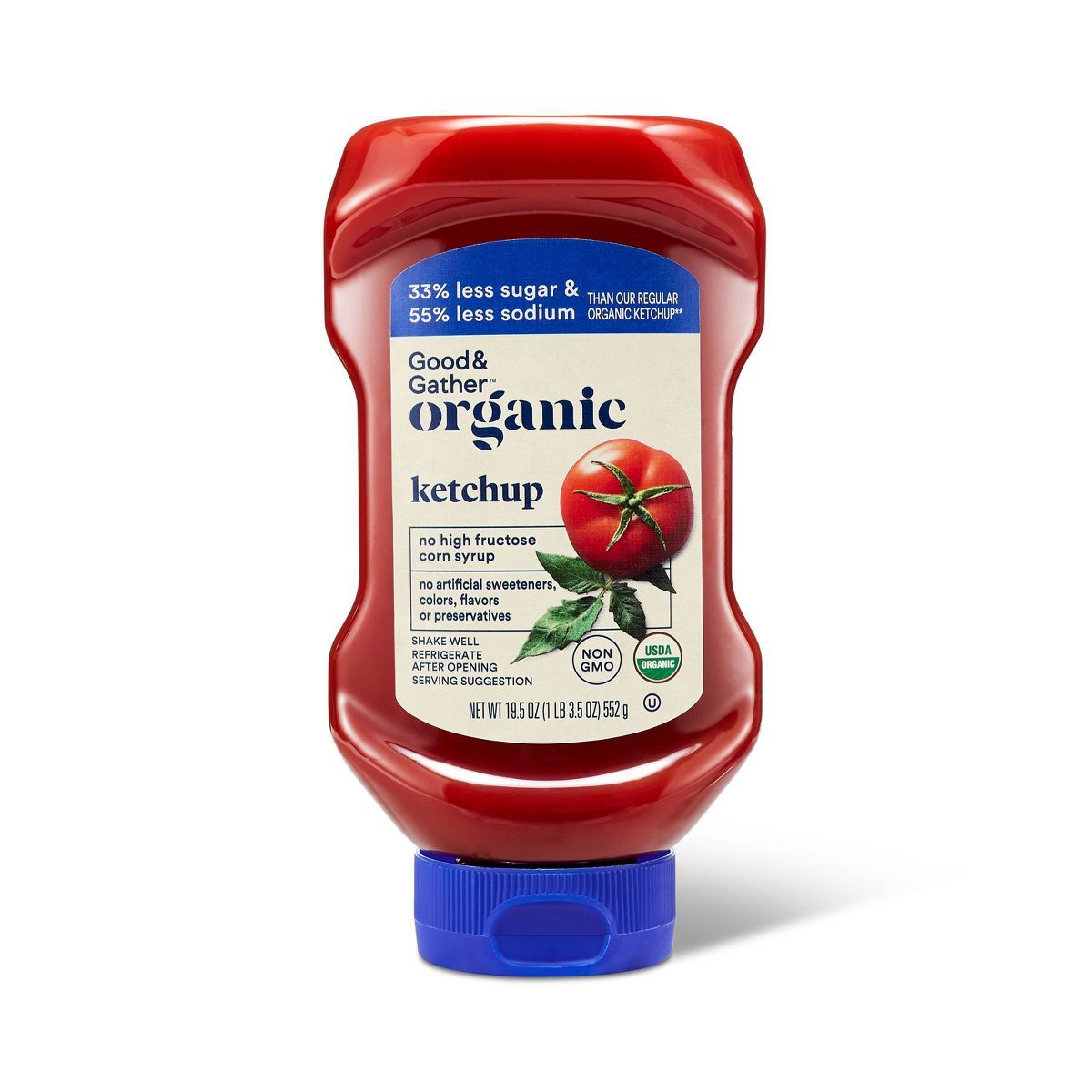 Organic Ketchup Reduced Sugar and Sodium - 19.5oz - Good & Gather™ | Target