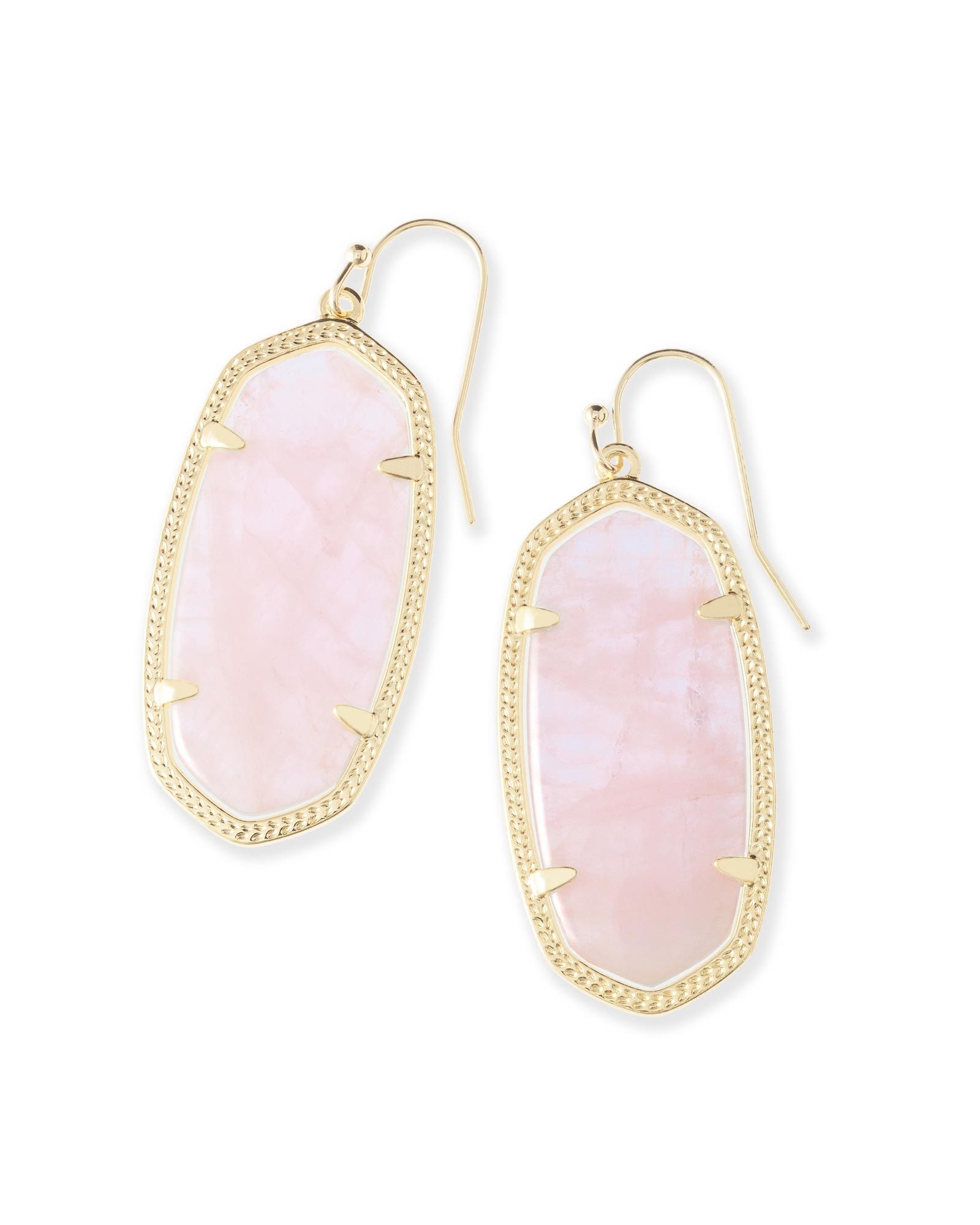 Elle Gold Drop Earrings in White Pearl | Kendra Scott | Kendra Scott