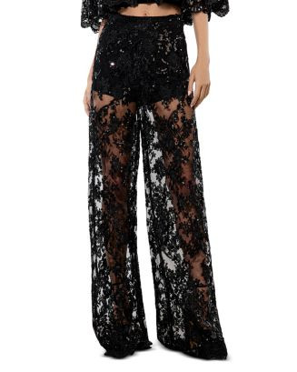 Alice and Olivia Athena Embellished Lace Flared Wide Leg Pants     | Bloomingdale's Alice + Olivi... | Bloomingdale's (US)