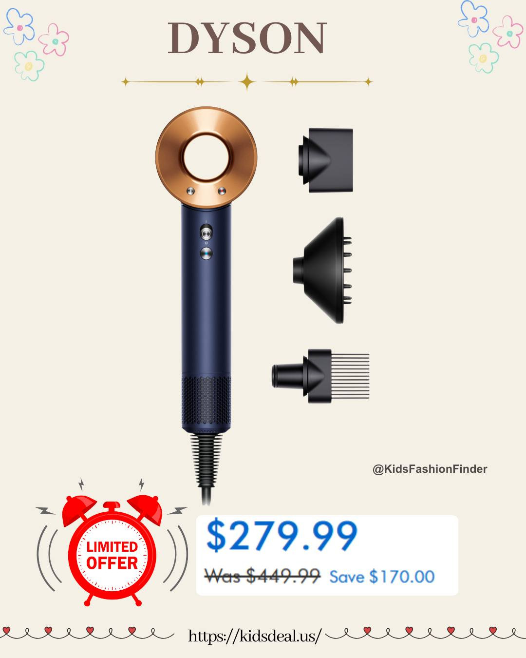 💨✨ Dyson Supersonic Nural™ Hair Dryer — ON SALE!
SAVE $170 😱🔥

Fast drying, less heat damage, and that sleek Dyson finish we all love 💁‍♀️
Perfect for everyday styling or gifting this holiday season 🎁

If you’ve been waiting… THIS is your sign 👀💖

#Dyson #DysonSupersonic #HairDryer #BeautyDeals #BlackFridayDeals #HolidayGifts #SelfCare #HairCareRoutine #DealAlert #LuxuryForLess #MomFinds #BeautyMustHaves 

 

#LTKmomlife #LTKselfcare #LTKSaleAlert