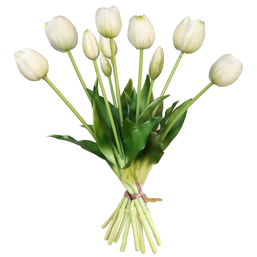 10 Pcs Fake Tulips Tulips Artificial Flowers Real Touch Fake Flowers Artificial Flower Bouquet fo... | Amazon (US)