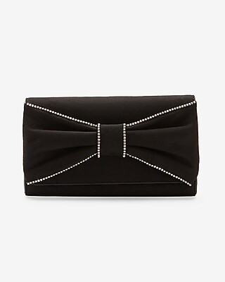 Rhinestone Bow Clutch | Express
