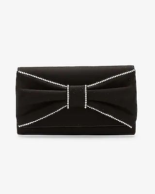 Rhinestone Bow Clutch | Express