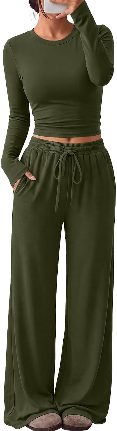 Trendy Queen Women's 2 Piece 2026 Fall Fashion Lounge Set with Pockets | Amazon (US)