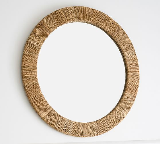 Malibu Handwoven Seagrass Rectangular Mirror | Pottery Barn (US)