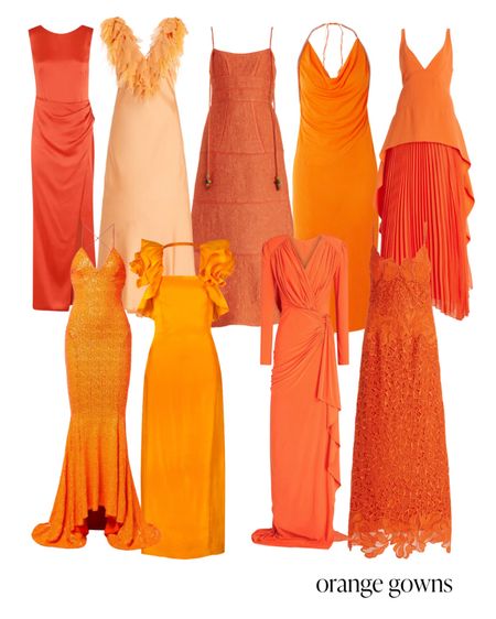 Orange gowns