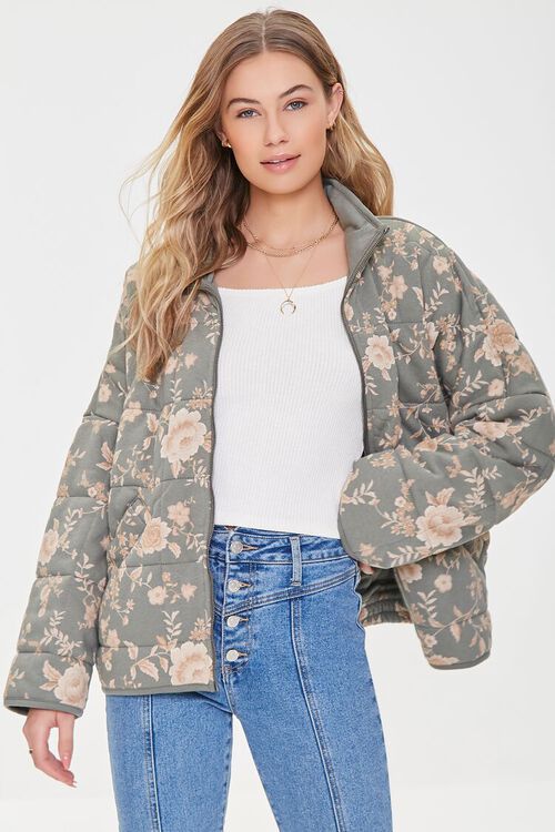 Quilted Floral Print Jacket | Forever 21 (US)