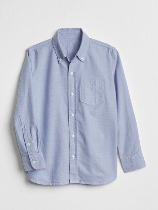 Kids Uniform Oxford Long Sleeve Shirt | Gap (US)