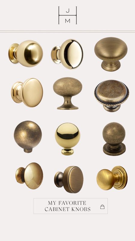 Brass knobs at every budget. 

#LTKfamily #LTKhome #LTKunder50