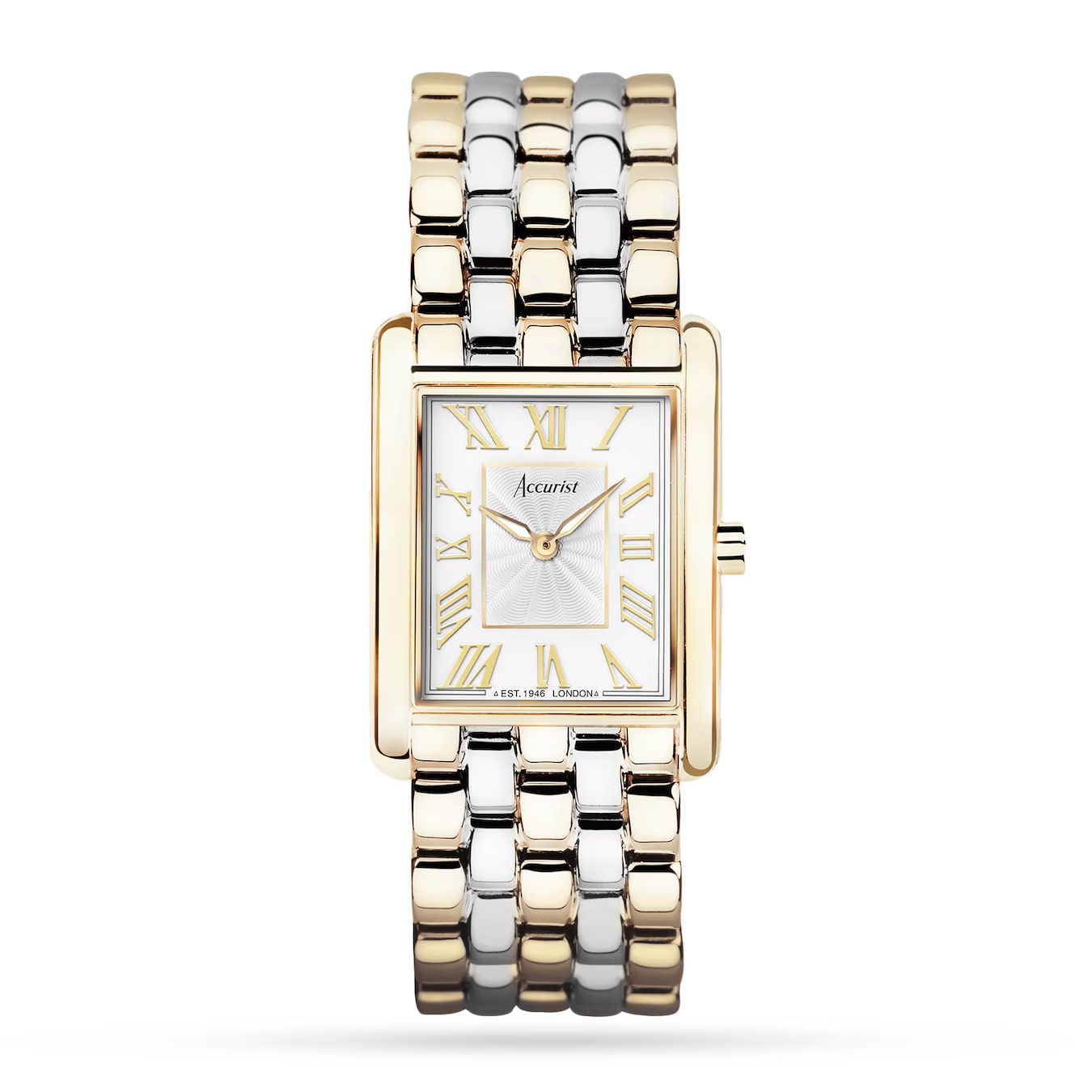 Accurist
    
    Rectangle Two Tone Stainless Steel Bracelet 26mm Watch
    
        71009 | Goldsmiths