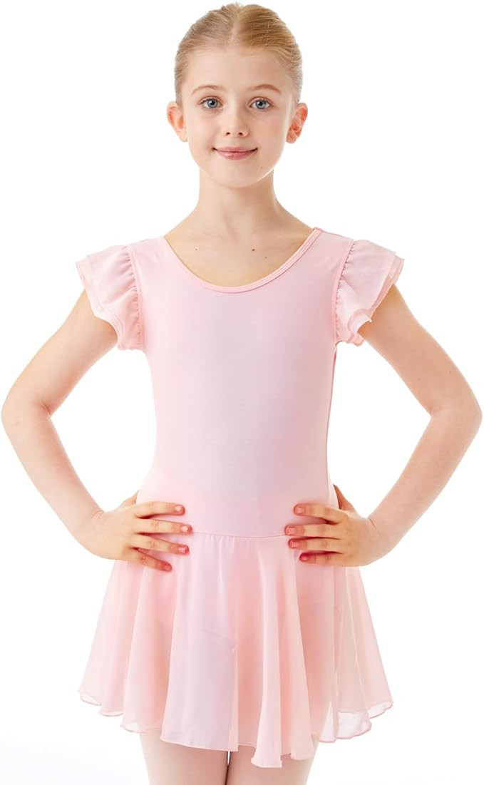 HiDance Girls' Ballet Dress Leotards, Ballerina Dance Dress Ballet Leotards with Skirt | Amazon (US)