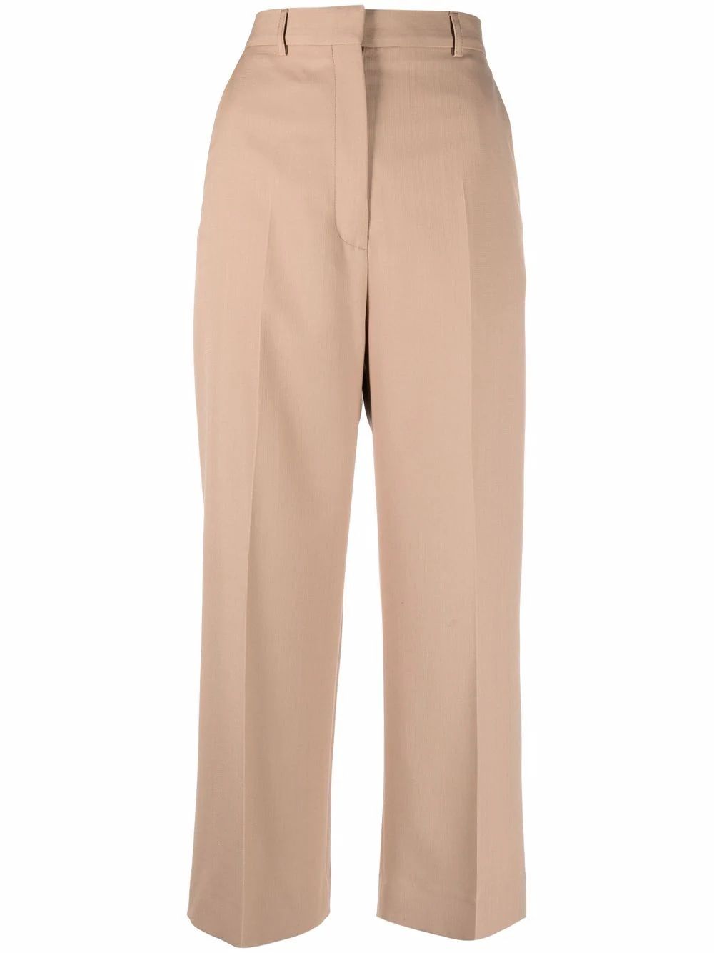 cropped-leg flared trousers | Farfetch (US)