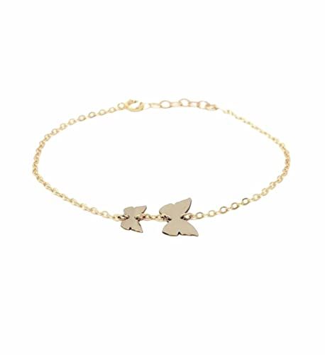 Two CHASING BUTTERFLIES Gold Fill BRACELET also in Sterling Silver and Rose Gold Fill | Amazon (US)