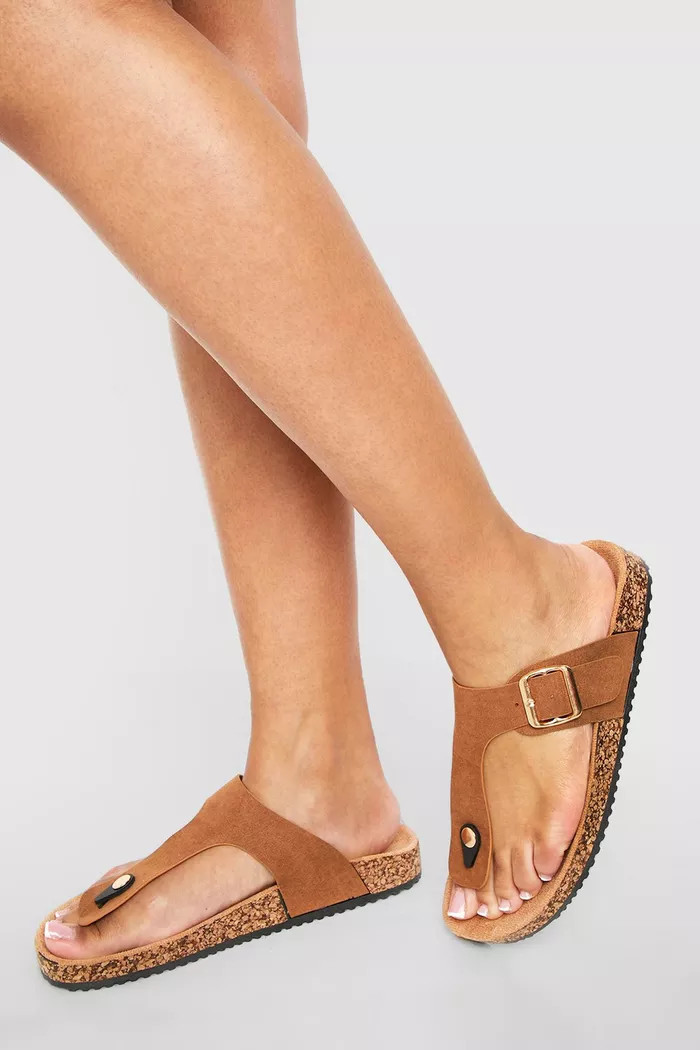 Toe Post Footbed Slider | Boohoo.com (UK & IE)