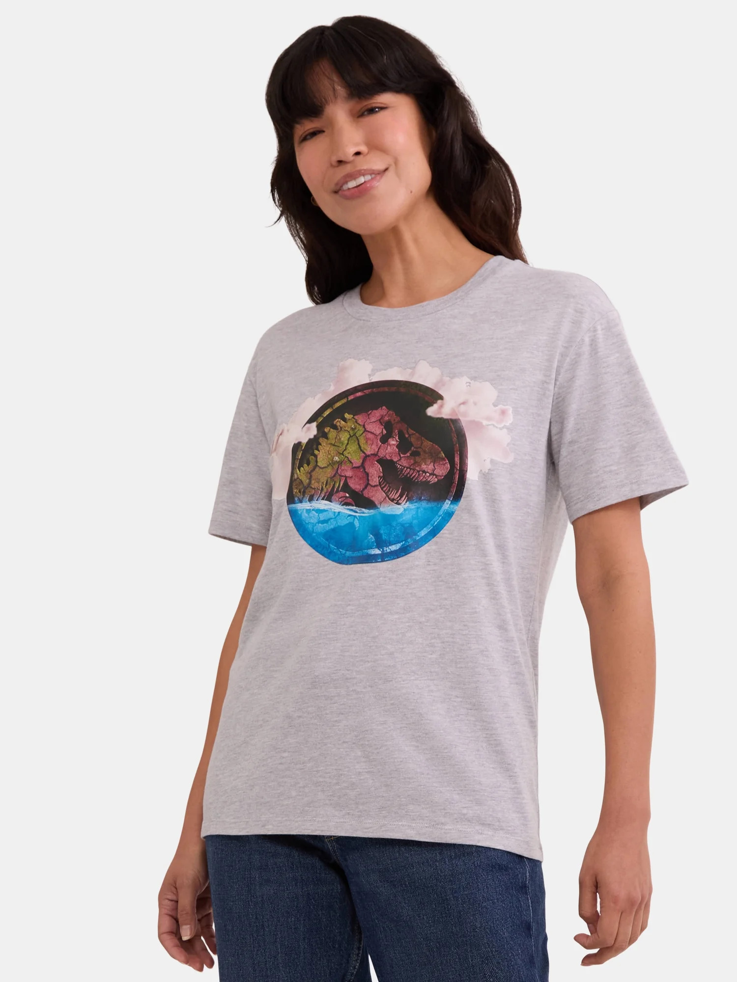 Jurassic World Rebirth Women's Graphic Tee with Short Sleeves, Sizes XXS-XXL | Walmart (US)