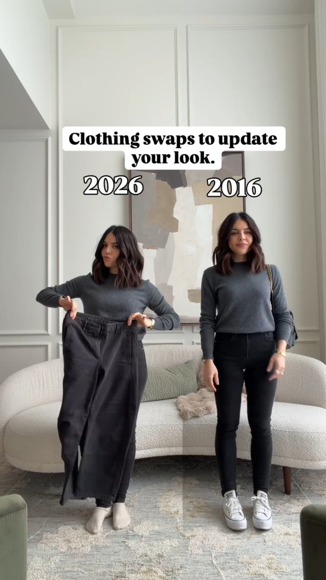 Exact same outfit - just a decade apart ✨