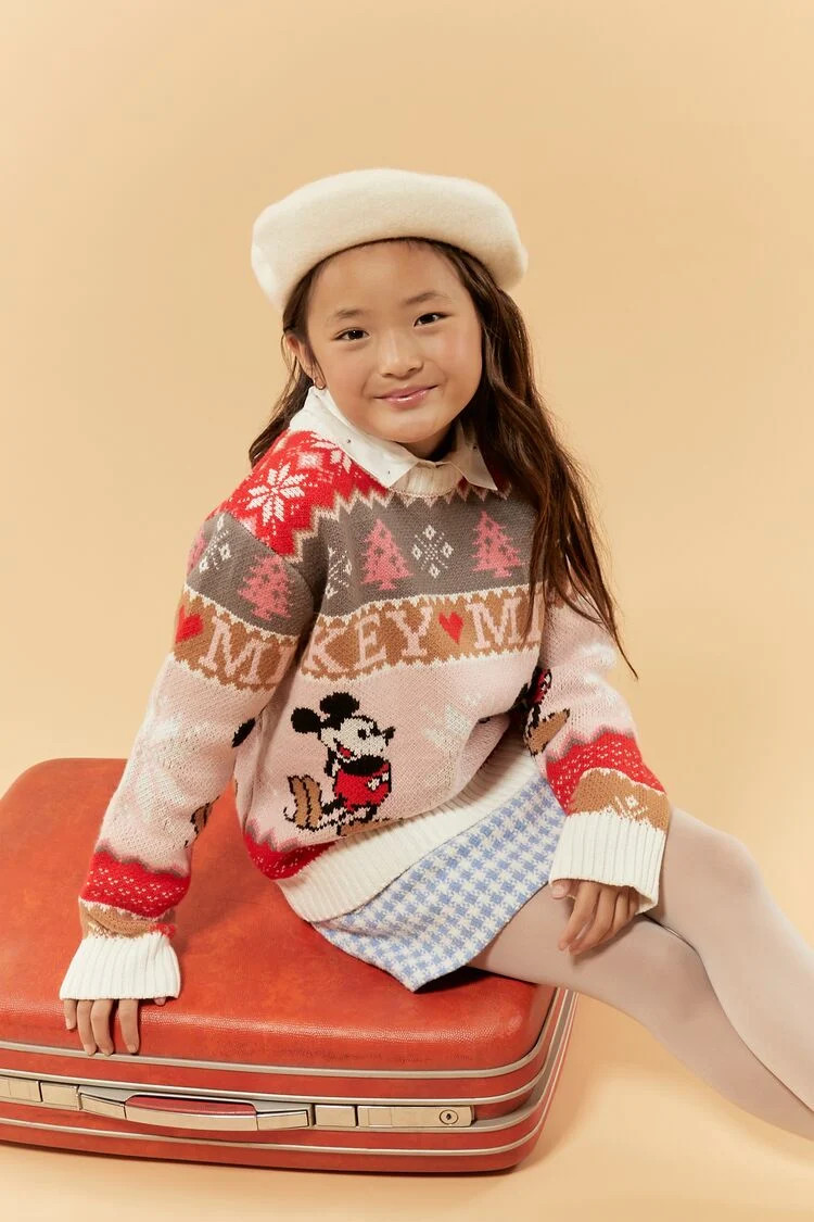Girls Disney Mickey Mouse Fair Isle Sweater (Kids) | Forever 21 | Forever 21 (US)