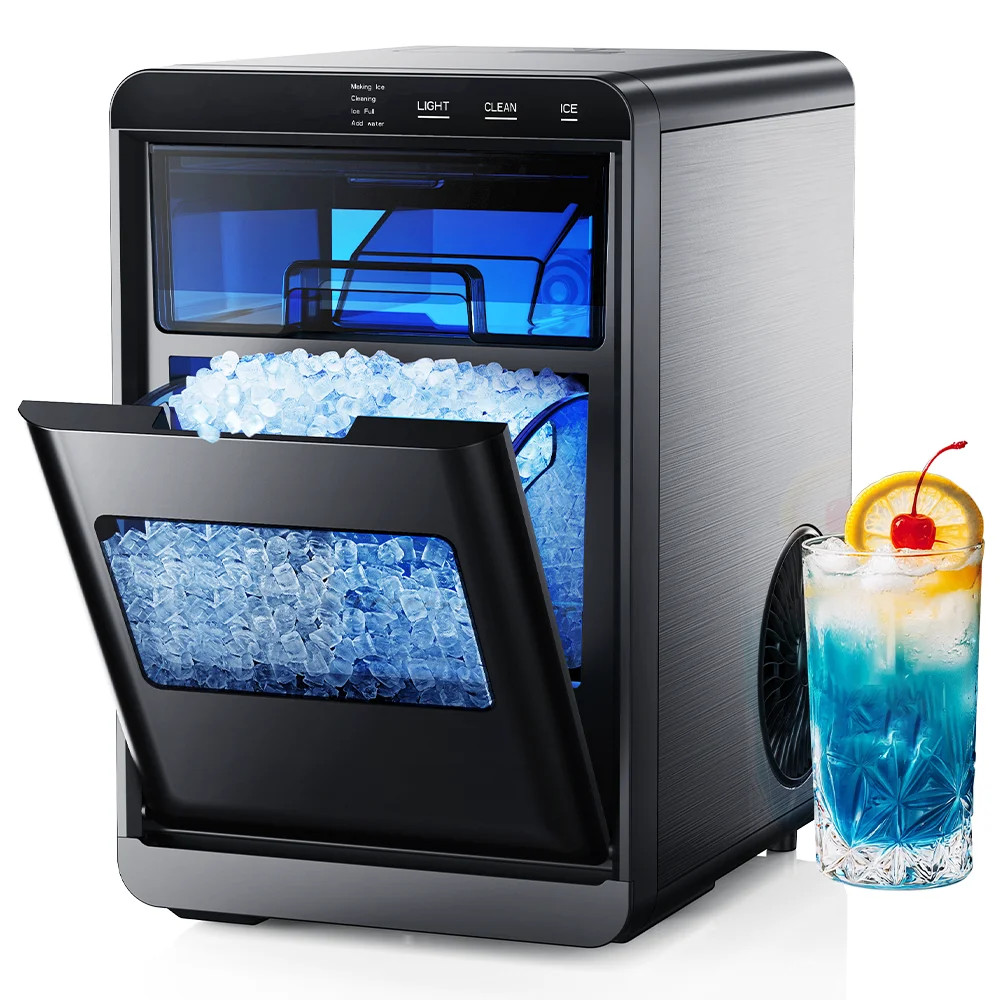 Simzlife Nugget Ice Maker Countertop, 44lbs/24H, Self-Cleaning, Soft Chewable Pellet Ice, Pebble ... | Walmart (US)