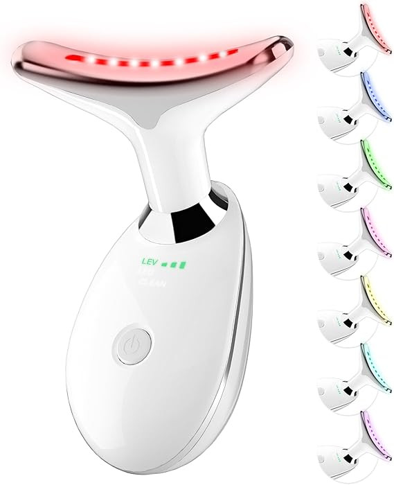 Neck&Face Massager with 7 Colors-Multi-Functional Skincare Tool,Home Beauty Device for Wrinkles&R... | Amazon (US)